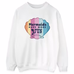 Disney - Sweat THE LITTLE MERMAID FUN - Femme (Blanc)