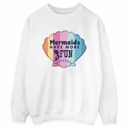 Disney - Sweat THE LITTLE MERMAID FUN - Femme (Blanc)