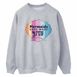 Disney - Sweat THE LITTLE MERMAID FUN - Femme (Gris chiné)