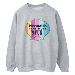 Disney - Sweat THE LITTLE MERMAID FUN - Femme (Gris chiné)