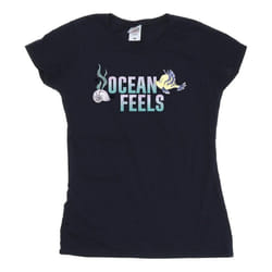 Disney - T-shirt THE LITTLE MERMAID - Femme (Bleu marine)