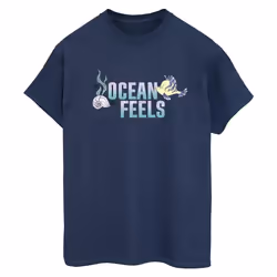 Disney - T-shirt THE LITTLE MERMAID - Femme (Bleu marine)