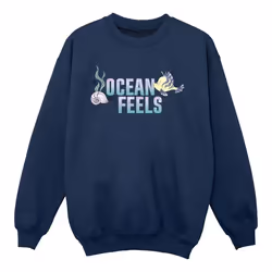 Disney - Sweat THE LITTLE MERMAID - Fille (Bleu marine)
