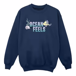 Disney - Sweat THE LITTLE MERMAID - Fille (Bleu marine)