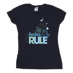 Disney - T-shirt THE LITTLE MERMAID BESTIES - Femme (Bleu marine)