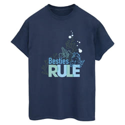 Disney - T-shirt THE LITTLE MERMAID BESTIES - Femme (Bleu marine)
