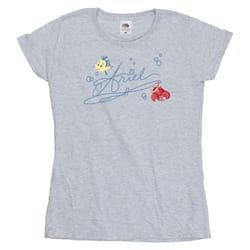 Disney - T-shirt THE LITTLE MERMAID - Femme (Gris chiné)