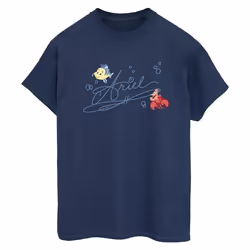 Disney - T-shirt THE LITTLE MERMAID - Femme (Bleu marine)