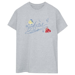 Disney - T-shirt THE LITTLE MERMAID - Femme (Gris chiné)