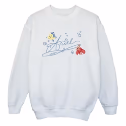 Disney - Sweat THE LITTLE MERMAID - Fille (Blanc)