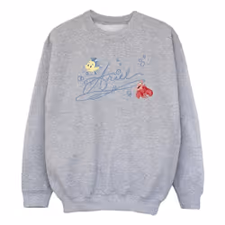 Disney - Sweat THE LITTLE MERMAID - Fille (Gris chiné)