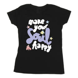 Disney - T-shirt THE LITTLE MERMAID HAPPY - Femme (Noir)