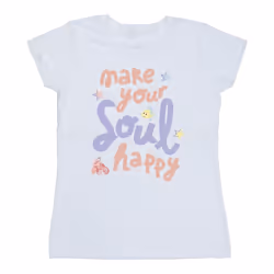 Disney - T-shirt THE LITTLE MERMAID HAPPY - Femme (Blanc)