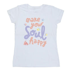 Disney - T-shirt THE LITTLE MERMAID HAPPY - Femme (Blanc)