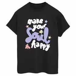 Disney - T-shirt THE LITTLE MERMAID HAPPY - Femme (Noir)