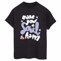 Disney - T-shirt THE LITTLE MERMAID HAPPY - Femme (Noir)