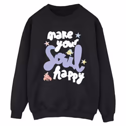 Disney - Sweat THE LITTLE MERMAID HAPPY - Femme (Noir)