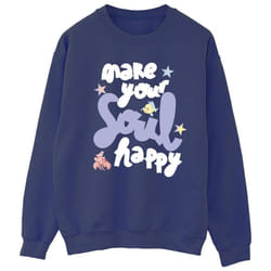 Disney - Sweat THE LITTLE MERMAID HAPPY - Femme (Bleu marine)