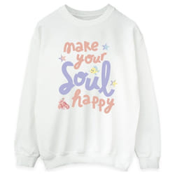 Disney - Sweat THE LITTLE MERMAID HAPPY - Femme (Blanc)