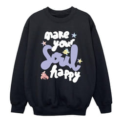 Disney - Sweat THE LITTLE MERMAID HAPPY - Fille (Noir)