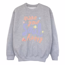 Disney - Sweat THE LITTLE MERMAID HAPPY - Fille (Gris chiné)