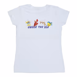 Disney - T-shirt THE LITTLE MERMAID UNDER THE SEA - Femme (Blanc)