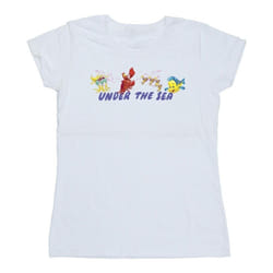 Disney - T-shirt THE LITTLE MERMAID UNDER THE SEA - Femme (Blanc)