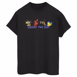 Disney - T-shirt THE LITTLE MERMAID UNDER THE SEA - Femme (Noir)