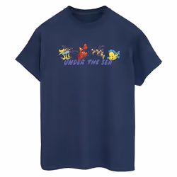 Disney - T-shirt THE LITTLE MERMAID UNDER THE SEA - Femme (Bleu marine)