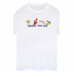 Disney - T-shirt THE LITTLE MERMAID UNDER THE SEA - Femme (Blanc)
