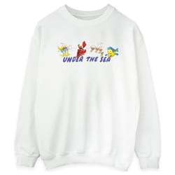 Disney - Sweat THE LITTLE MERMAID UNDER THE SEA - Femme (Blanc)