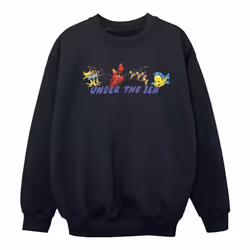 Disney - Sweat THE LITTLE MERMAID UNDER THE SEA - Fille (Noir)