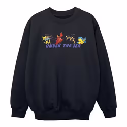Disney - Sweat THE LITTLE MERMAID UNDER THE SEA - Fille (Noir)