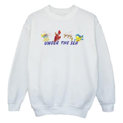 Disney - Sweat THE LITTLE MERMAID UNDER THE SEA - Fille (Blanc)