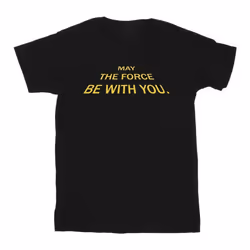 Star Wars - T-shirt MAY THE FORCE OPENING CRAWLS - Homme (Noir)