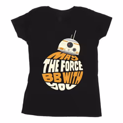 Star Wars - T-shirt MAY THE FORCE - Femme (Noir)
