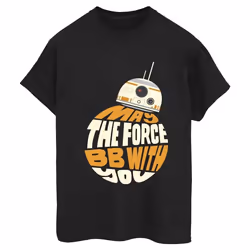 Star Wars - T-shirt MAY THE FORCE - Femme (Noir)