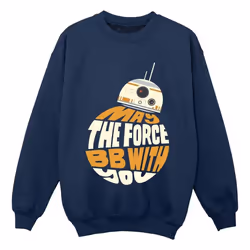 Star Wars - Sweat MAY THE FORCE - Garçon (Bleu marine)