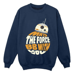 Star Wars - Sweat MAY THE FORCE - Garçon (Bleu marine)