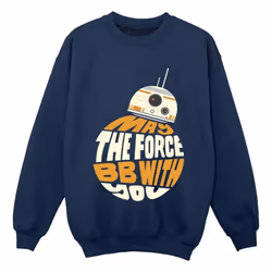Star Wars - Sweat MAY THE FORCE - Garçon (Bleu marine)