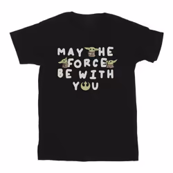 Star Wars - T-shirt THE MANDALORIAN MAY THE FORCE BE WITH YOU - Homme (Noir)