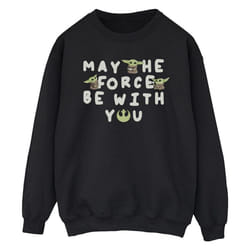 Star Wars - Sweat THE MANDALORIAN MAY THE FORCE BE WITH YOU - Homme (Noir)