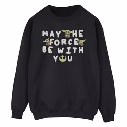 Star Wars - Sweat THE MANDALORIAN MAY THE FORCE BE WITH YOU - Homme (Noir)