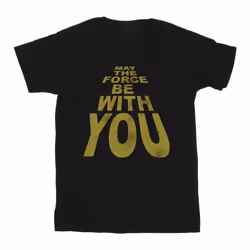 Star Wars - T-shirt MAY THE FORCE BE WITH YOU - Homme (Noir)