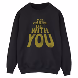 Star Wars - Sweat MAY THE FORCE BE WITH YOU - Femme (Noir)