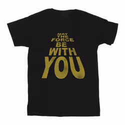 Star Wars - T-shirt MAY THE FORCE BE WITH YOU - Garçon (Noir)