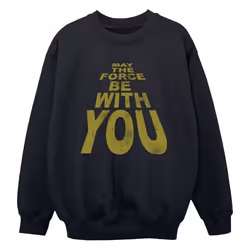 Star Wars - Sweat MAY THE FORCE BE WITH YOU - Garçon (Noir)
