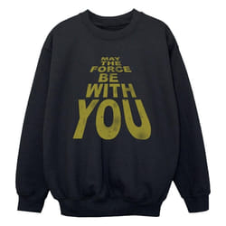 Star Wars - Sweat MAY THE FORCE BE WITH YOU - Garçon (Noir)