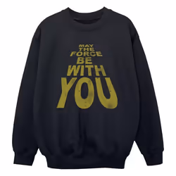 Star Wars - Sweat MAY THE FORCE BE WITH YOU - Garçon (Noir)