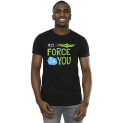 Star Wars - T-shirt THE MANDALORIAN MAY THE FORCE BE WITH YOU - Homme (Noir)
